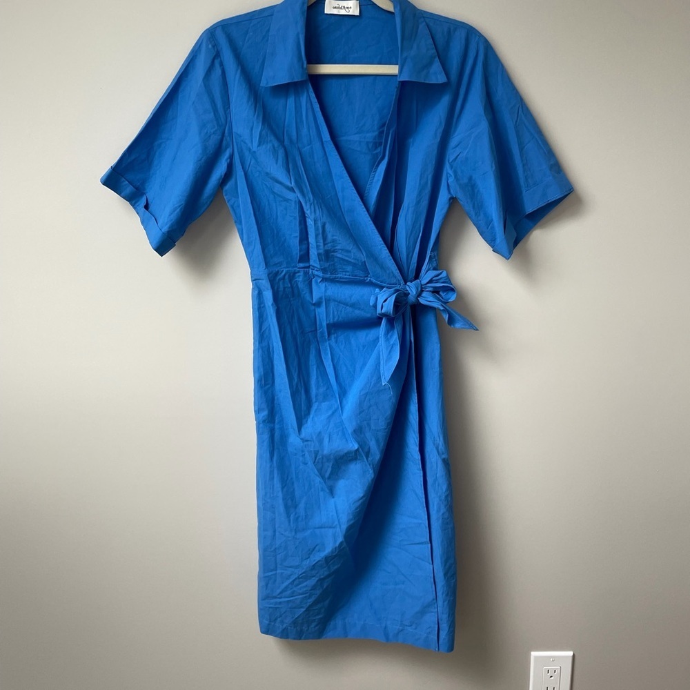 Blue Wrap Dress from Italy​​
